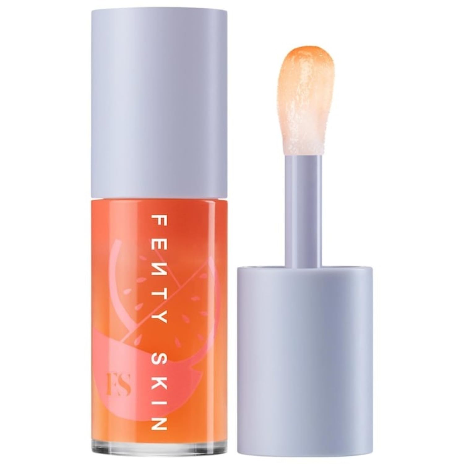 Fenty Skin Treatz Lip Oil bottle with Kalahari Melon hydrates lips