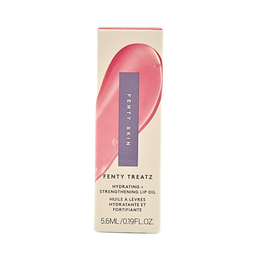Fenty Treatz lip oil doe-foot applicator delivers cushioned glide.
