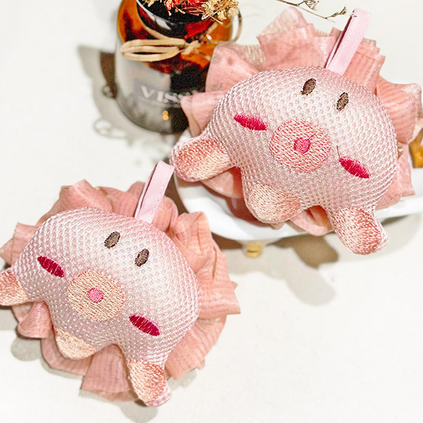 Fepgsy vacuum-sealed hygiene loofah set before use
