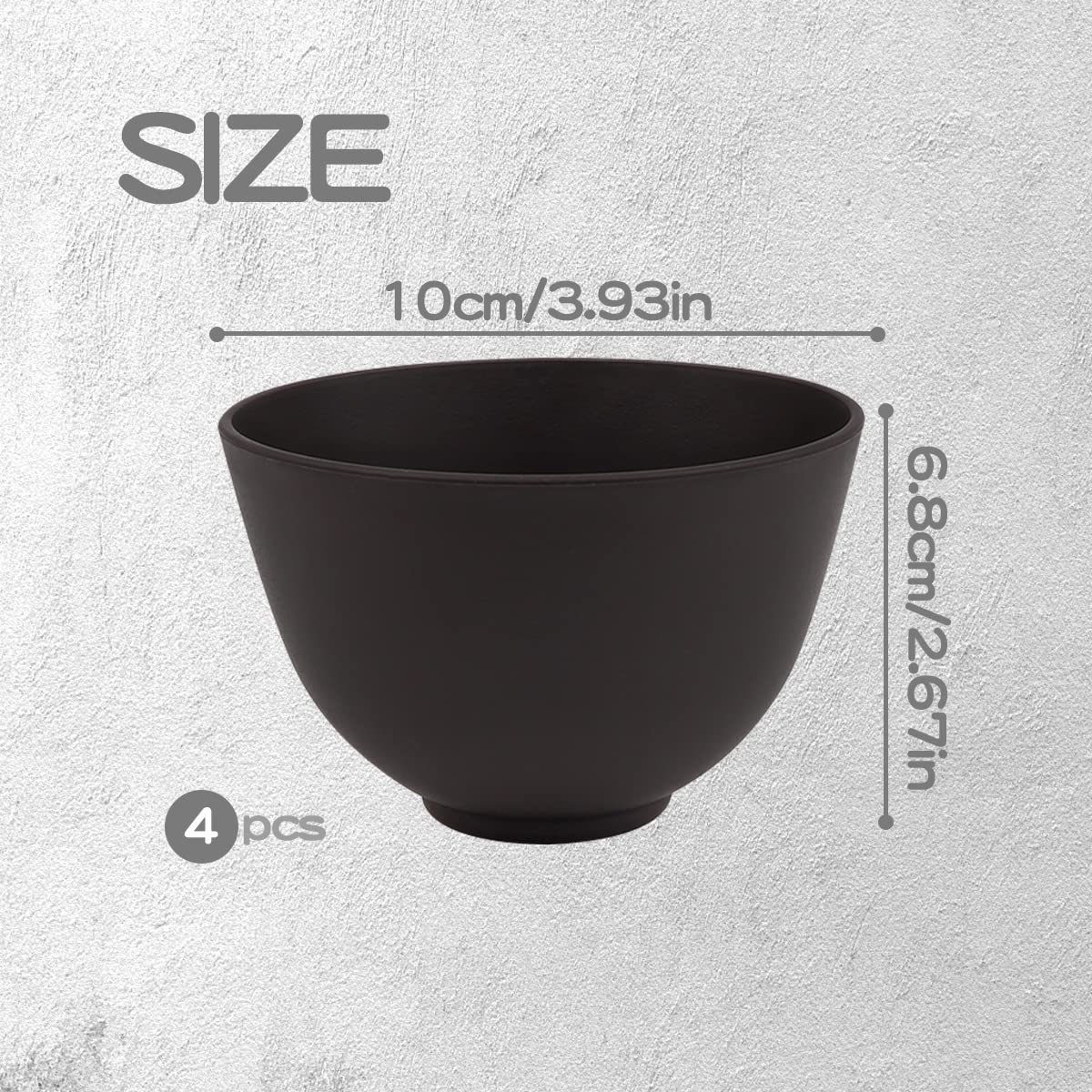 FERCAISH silicone mud bowl close-up showing flexible, soft texture for easy mixing.