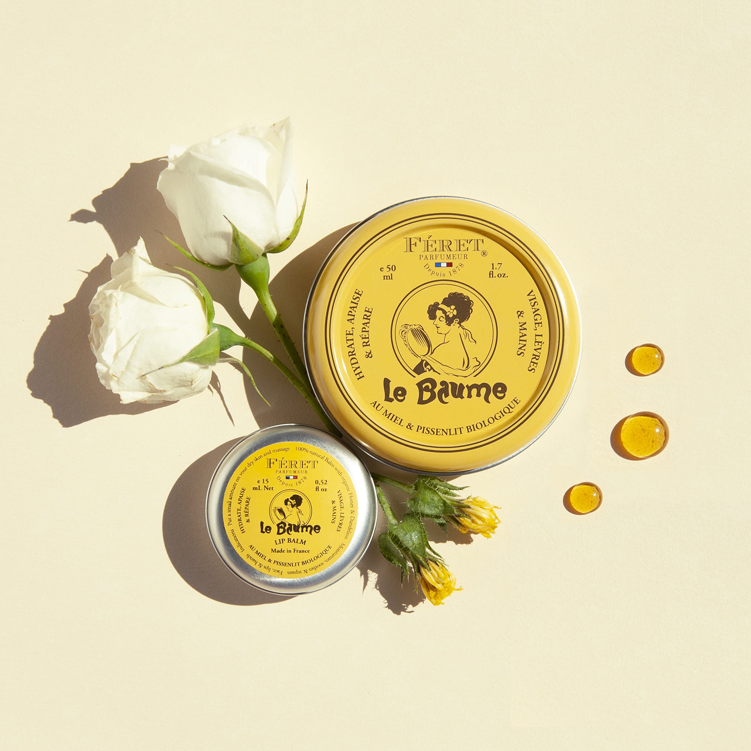 Feret Parfumeur Le Baume Rose Poudré travel-friendly tin