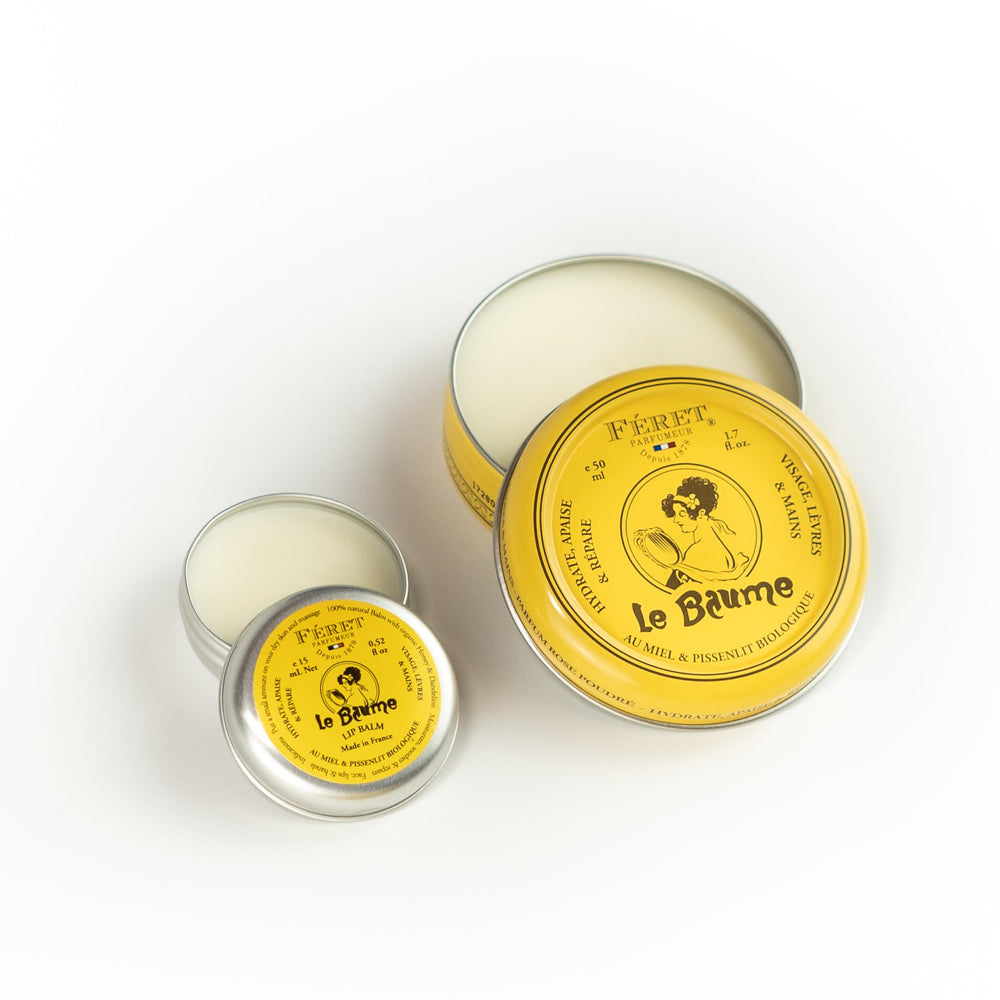 Feret Parfumeur Le Baume Rose Poudré packaging on vanity