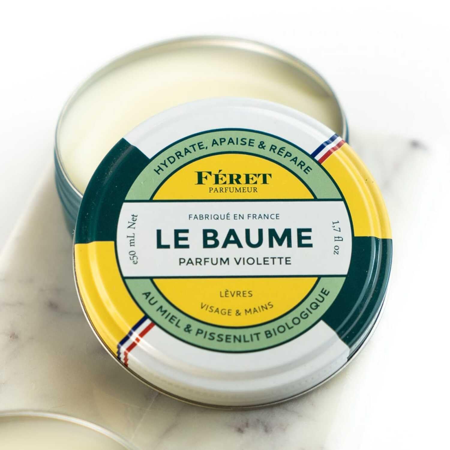 Feret Parfumeur Le Baume Violette cuticle care guides nourishing repair around nails.