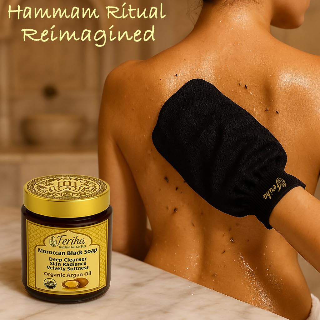 FERIHA Hammam ritual scene highlighting spa-like cleansing and renewal.