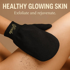 FERIHA Moroccan Black Soap with argan oil nourishes skin during cleansing.
