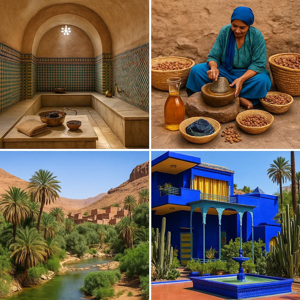 Feriha at-home spa ritual with black soap for luxurious cleansing.