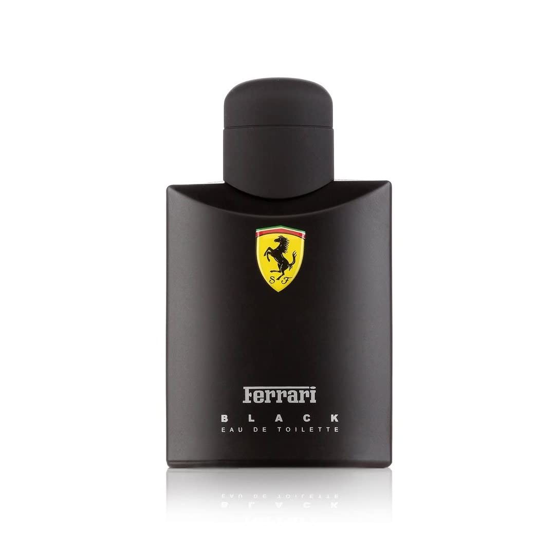 Ferrari Scuderia Black bottle cap close-up highlighting premium design for gifting.