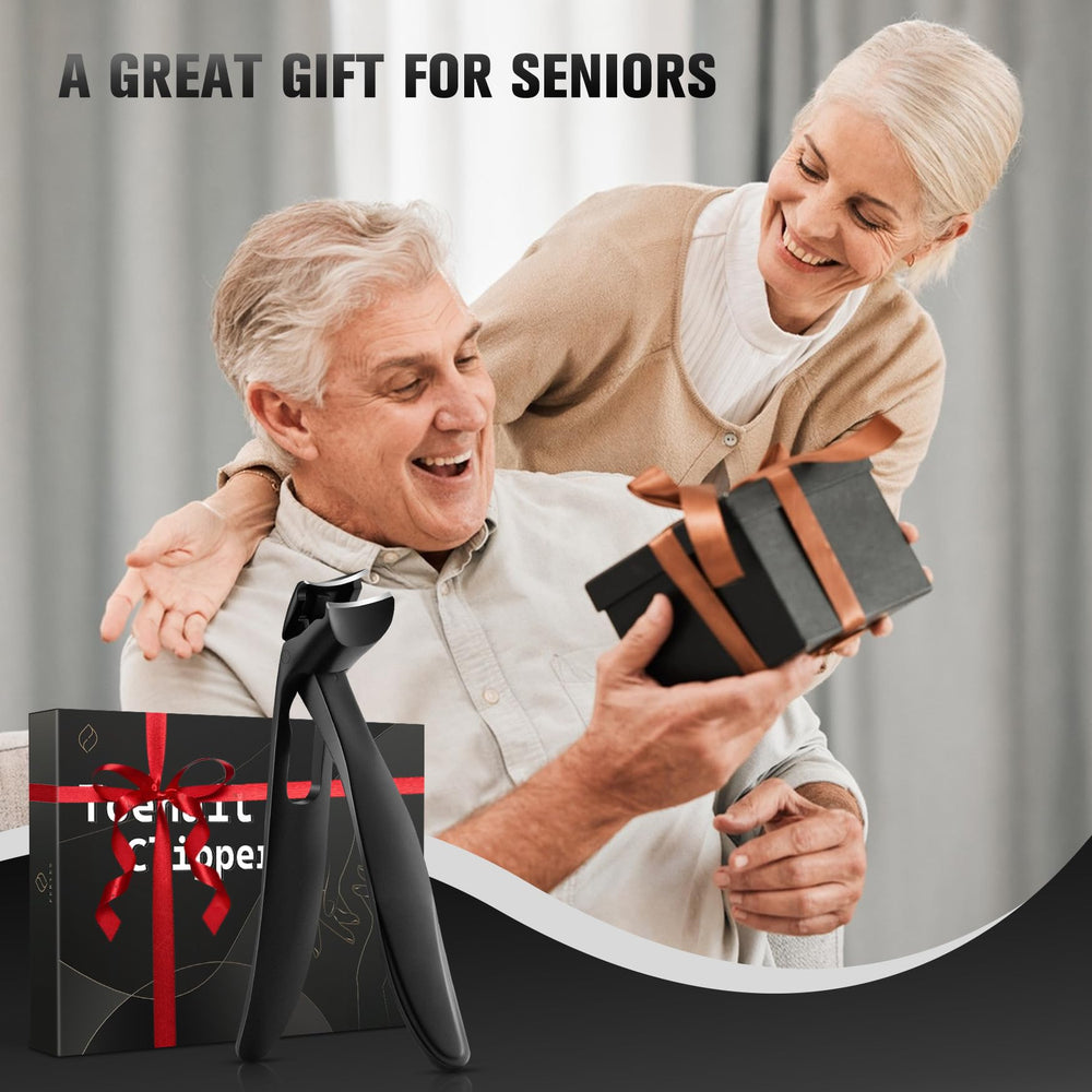 FERYES black toenail clipper offers a sleek look with precise trimming.