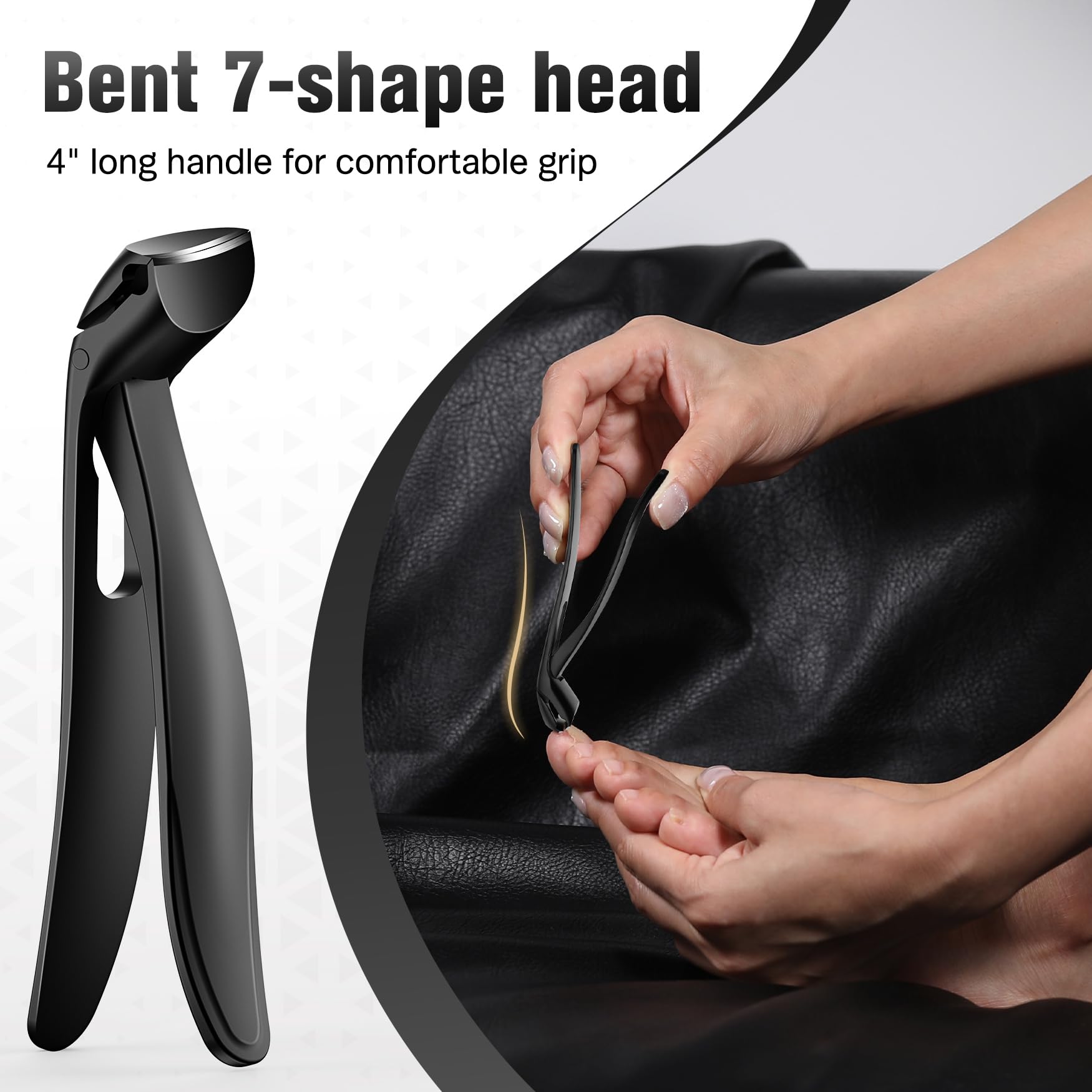 FERYES catcher keeps nail clippings contained for quick cleanup.