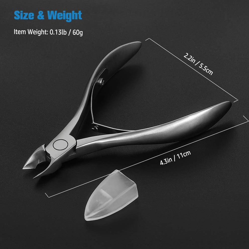 FERYES cuticle clippers 1/2 jaw packaging tin box signals premium gift-ready presentation.
