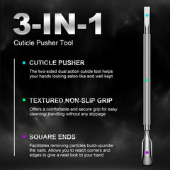 FERYES dual-sided cuticle tool with ergonomic design for precise manicures.