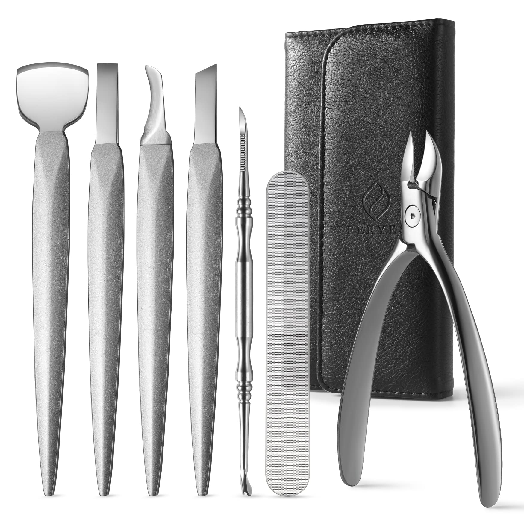 FERYES pedicure knife wide curved blade for precise ingrown toenail trimming