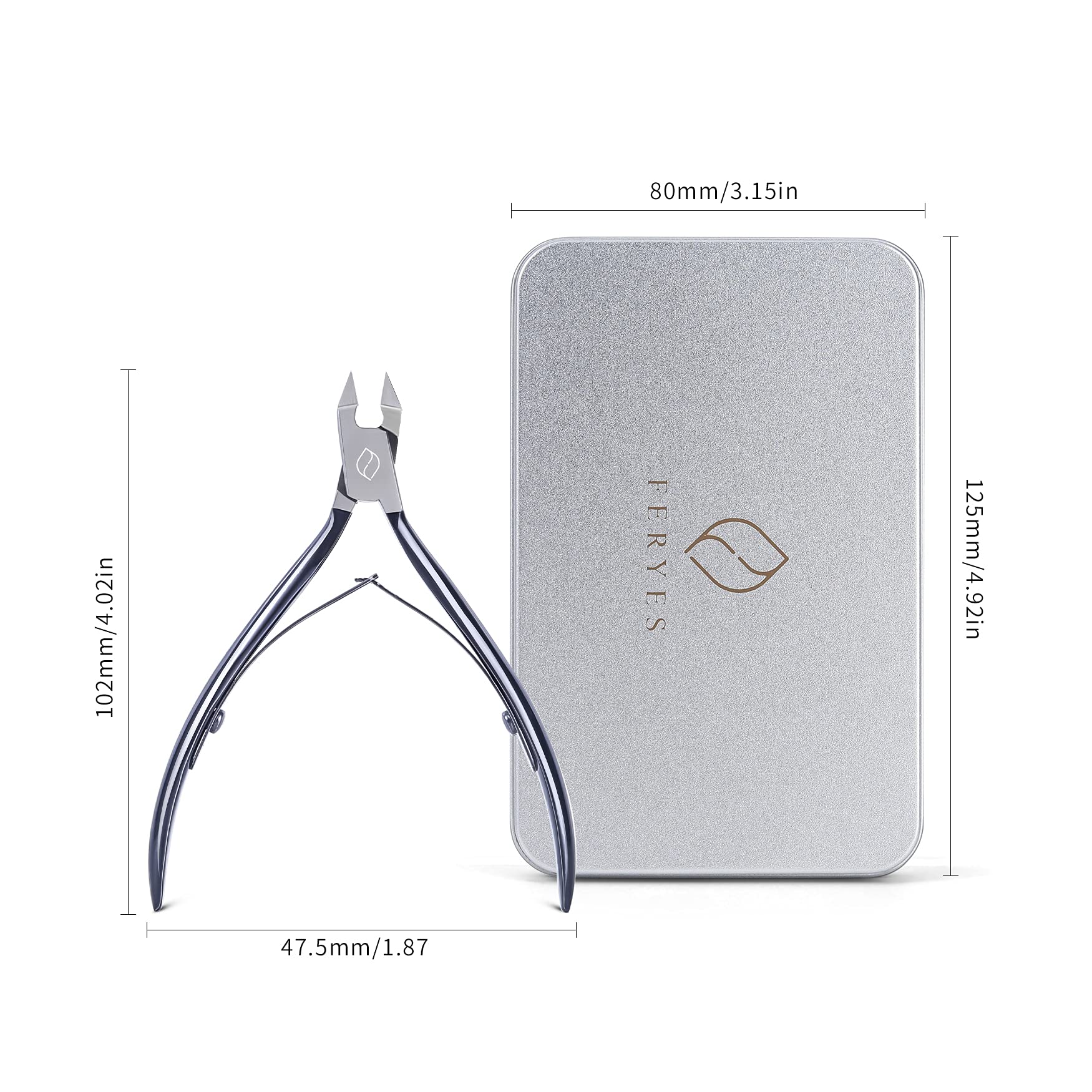 FERYES 70mm wide jaw open position aids thick nail trimming