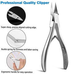 FERYES toenail clippers for thick nails ready to cut with clean precision.