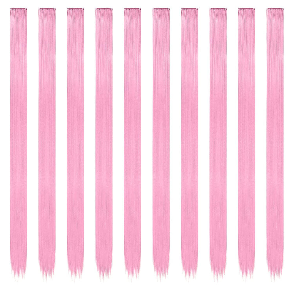 FESHFEN clip-in extensions with double-weft offer secure, easy attachment