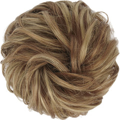 FESHFEN elastic bun strap adjustment shows secure fit for versatile hair types.