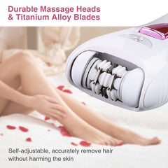 Fetetieau epilator portable design fits into a bag for travel use.