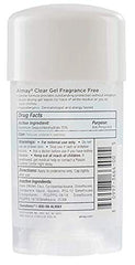 FF Almay sensitive-skin clear gel deodorant application demonstrating daily use.