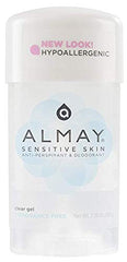 FF Almay fragrance free clear gel deodorant box for pack of six display.