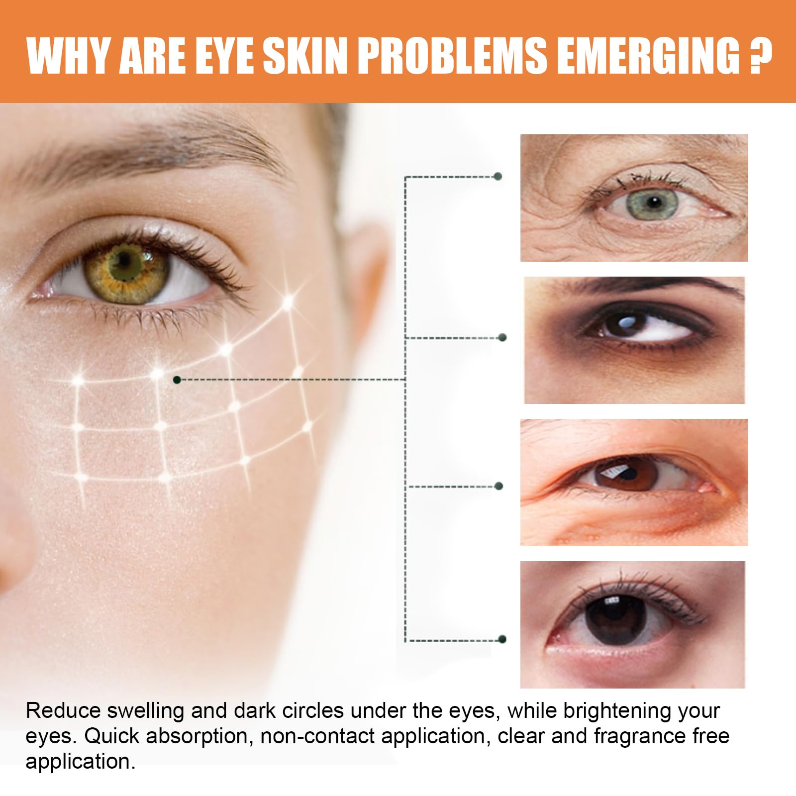 F FENG PEI hydrating eye cream application demonstrates under-eye moisture for refreshed look.
