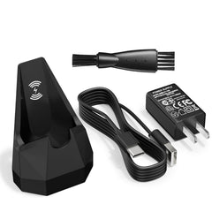 FGIEU charging dock for Manscaped 4.0 on stand offers neat, convenient charging.