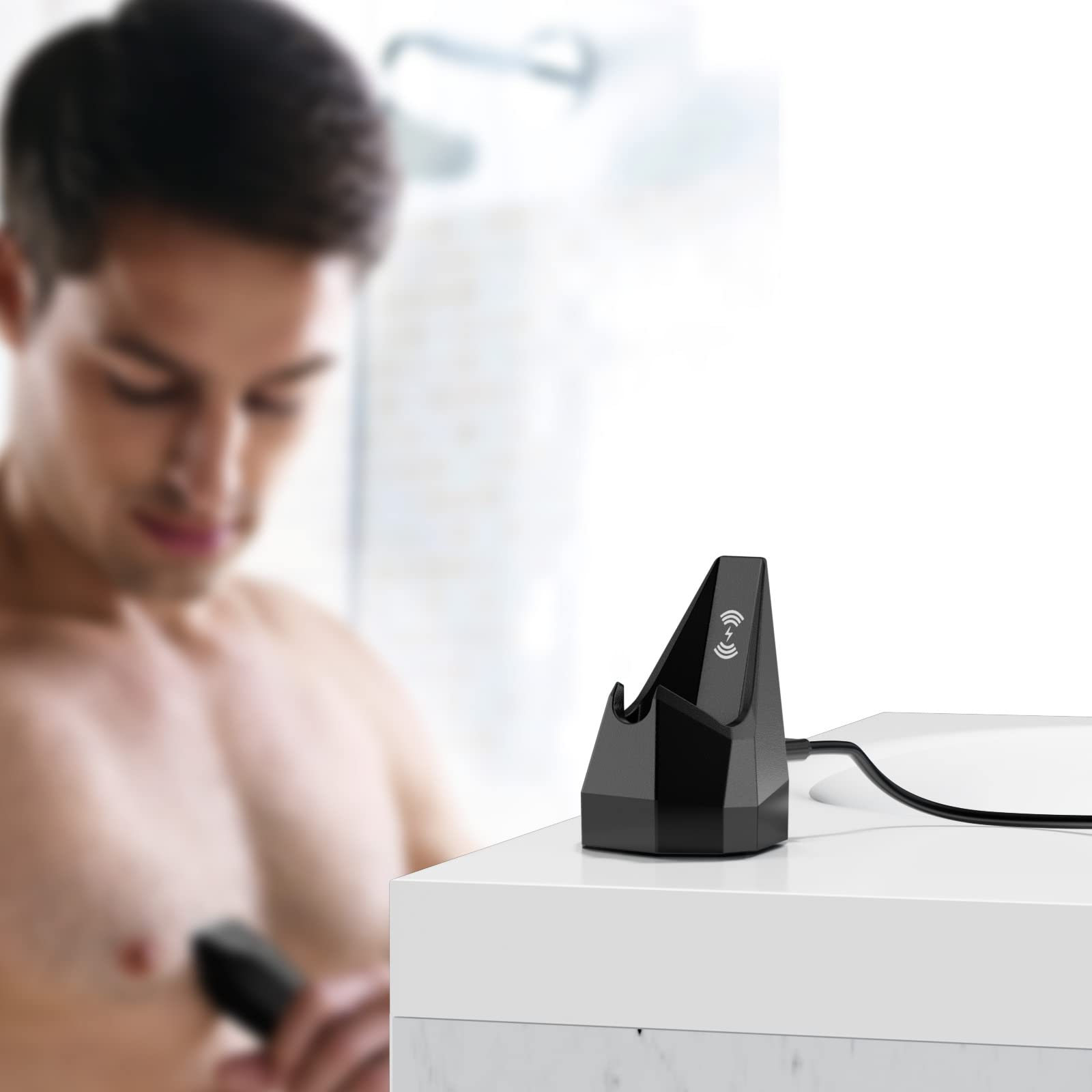 FGIEU replacement dock keeps Manscaped 4.0 ready with organized cables.