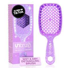 FHI Heat UNbrush bristles close-up — DuoFlex anti-static action for gentler detangling