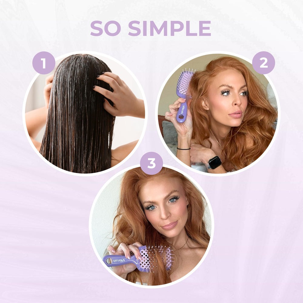 FHI Heat UNbrush easy-clean bristles simplify maintenance after use.
