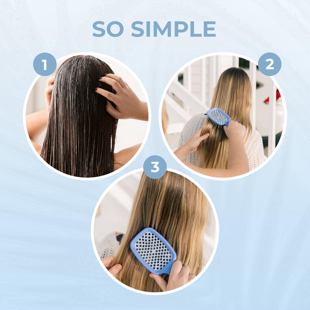 Easy-clean design of UNbrush after brushing sessions