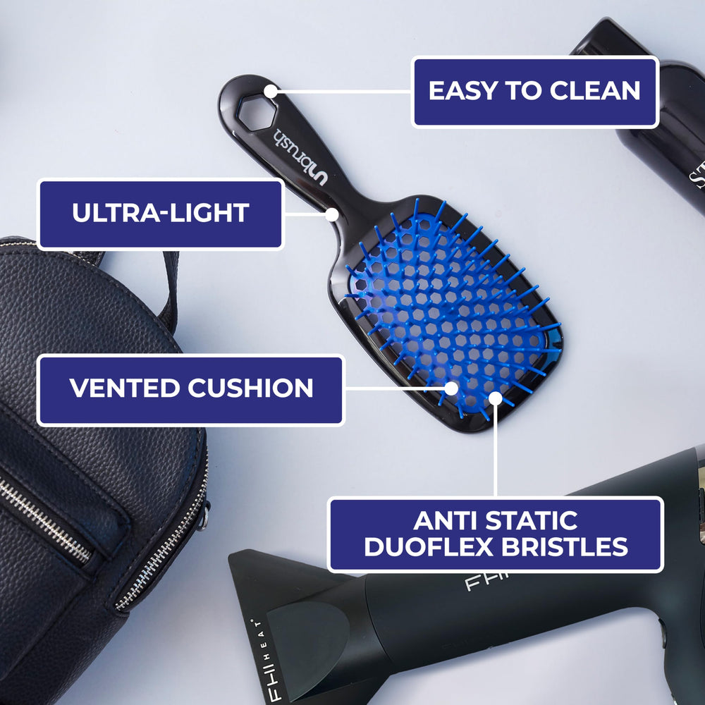 FHI Heat UNbrush Galaxy Blue shell emphasizes durable, long-lasting construction