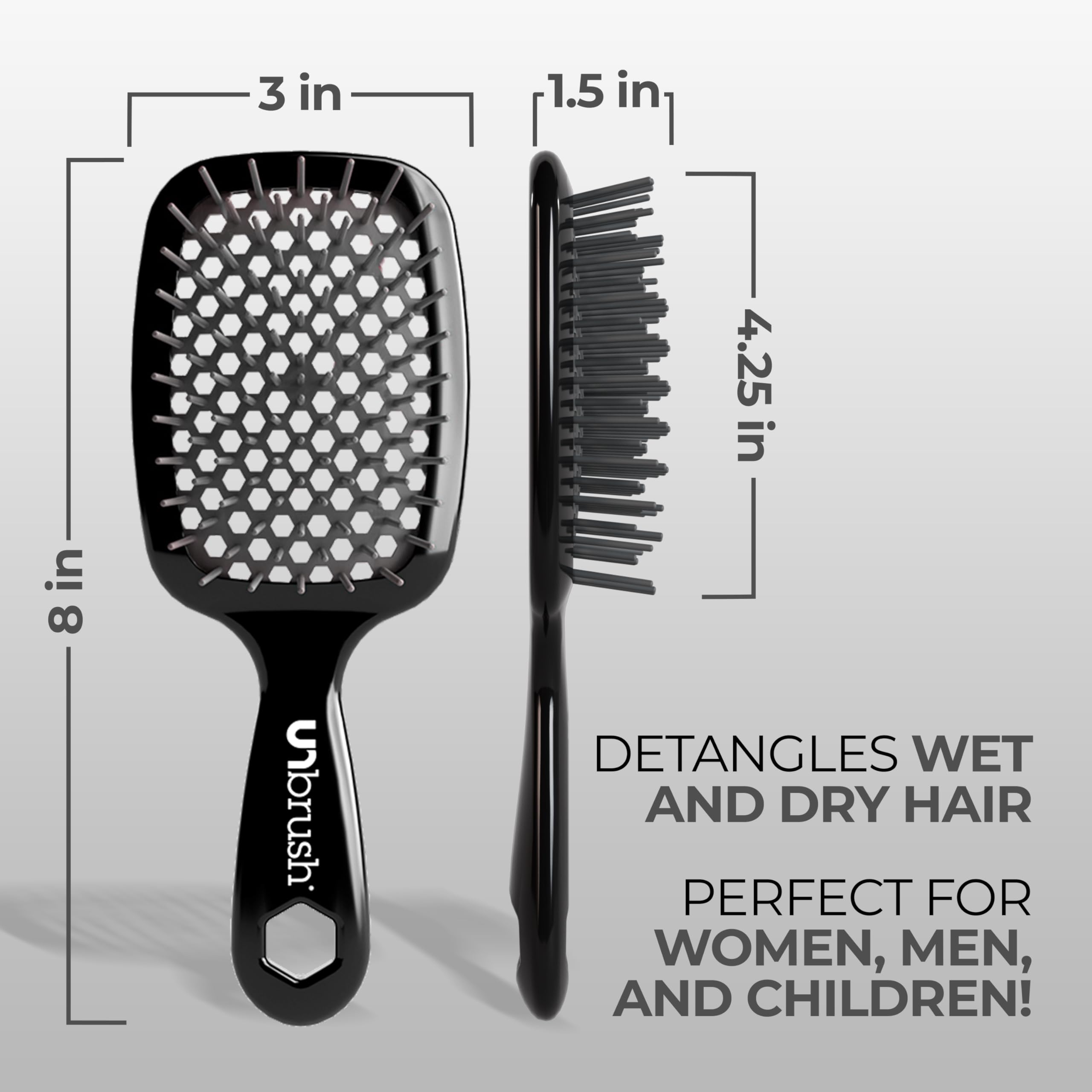 FHI Heat UNbrush used on wet hair demonstrates gentle detangling.