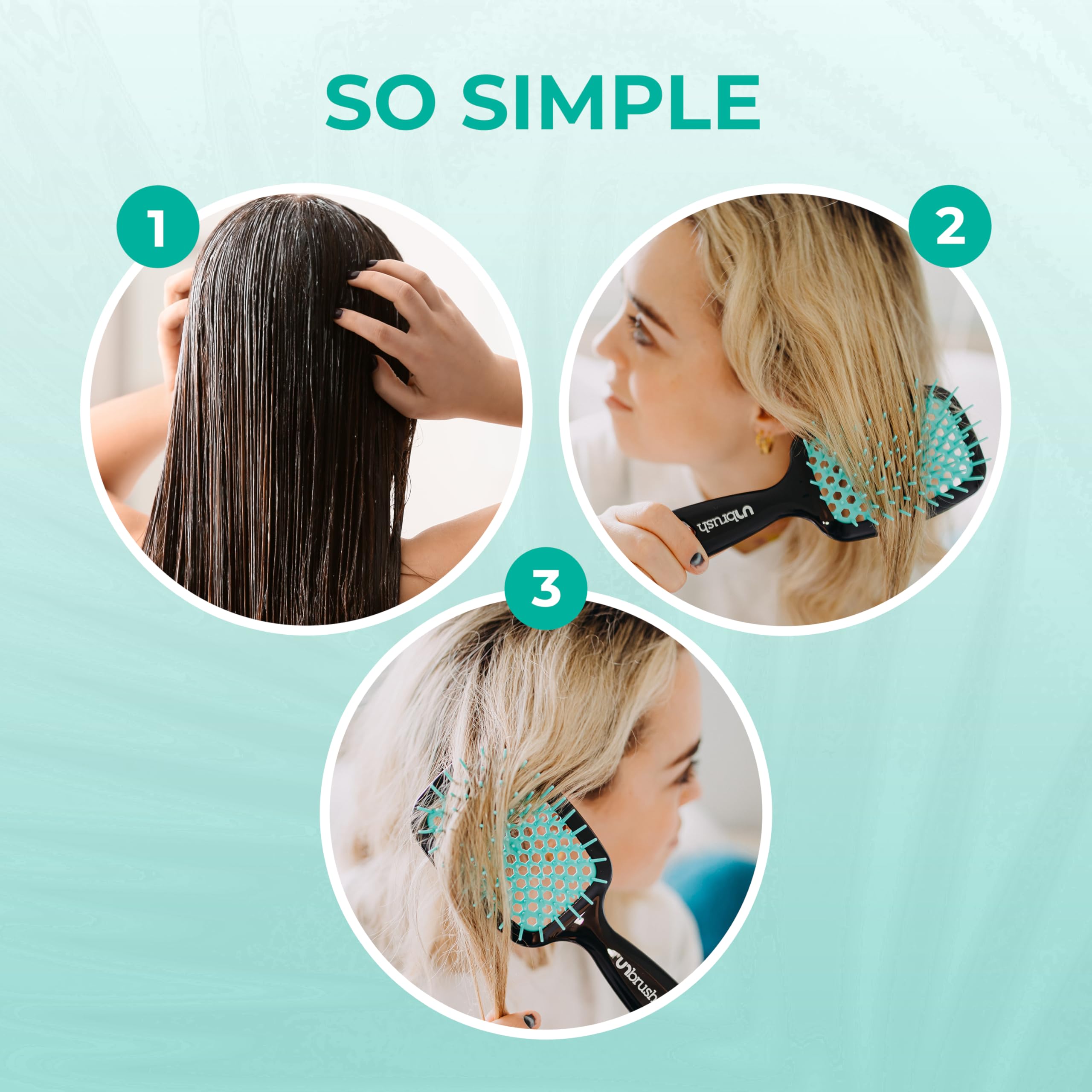 FHI Heat UNbrush lagoon color shell highlights style.