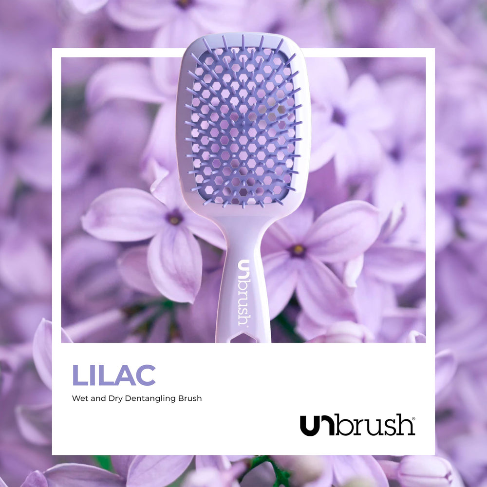 FHI Heat UNbrush lilac backless vented cushion promotes quicker drying
