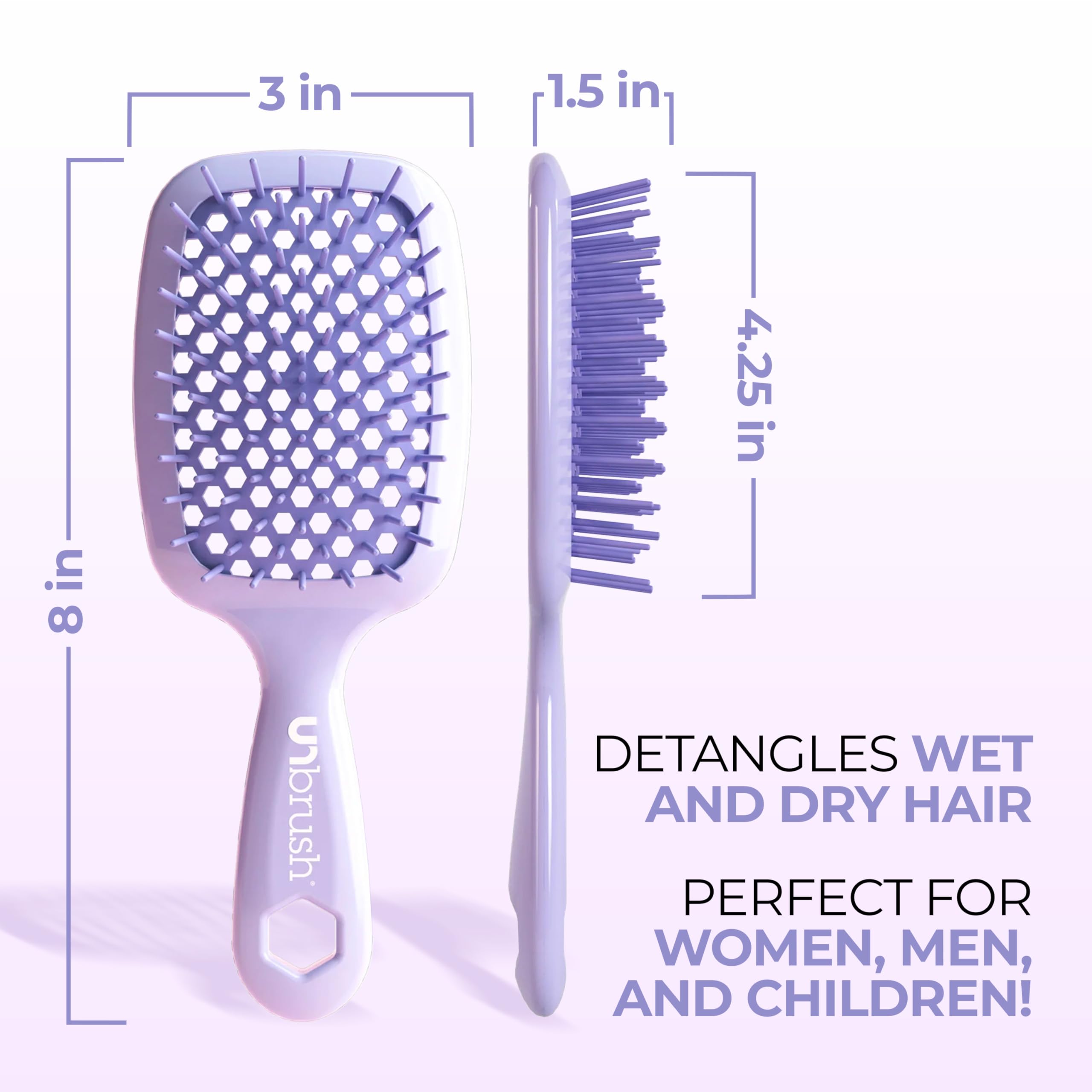 FHI Heat UNbrush lilac mini-bristles smooth and polish for shine
