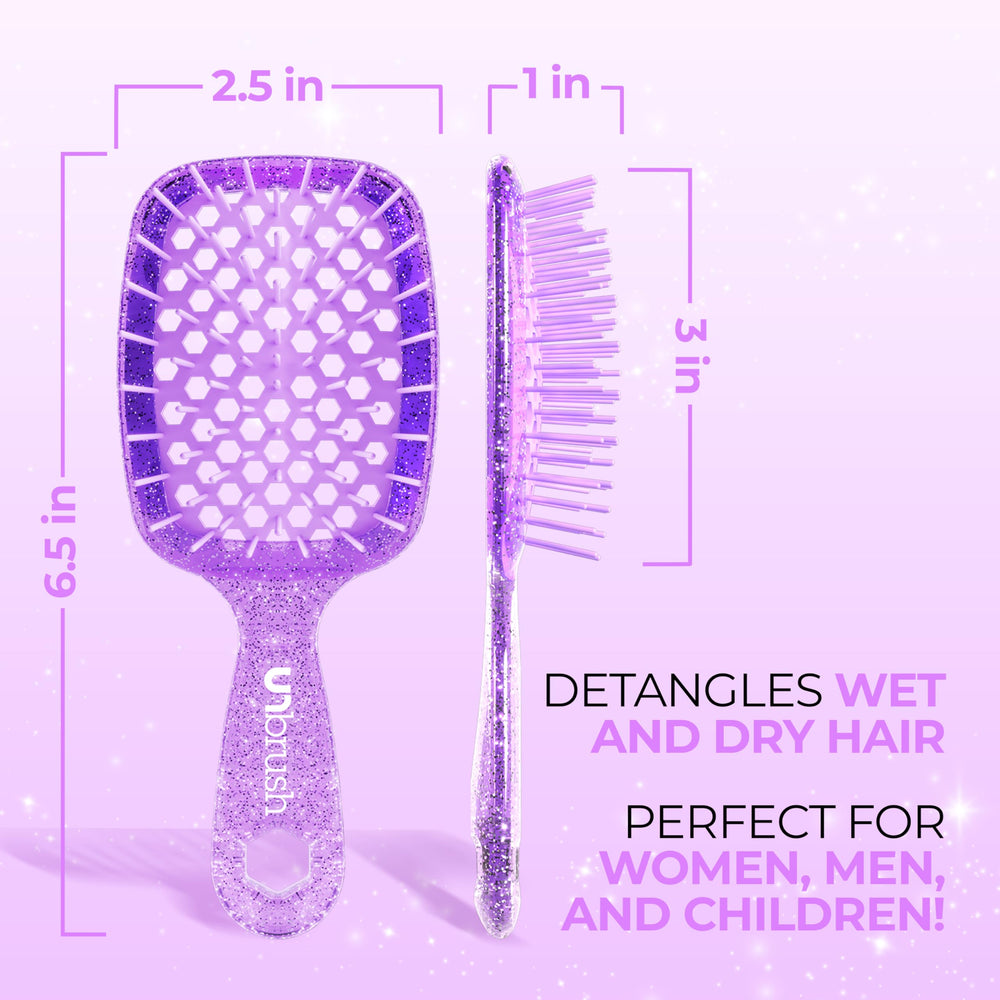 FHI Heat UNbrush Mini highlights 77 dual-length bristles for thorough detangling