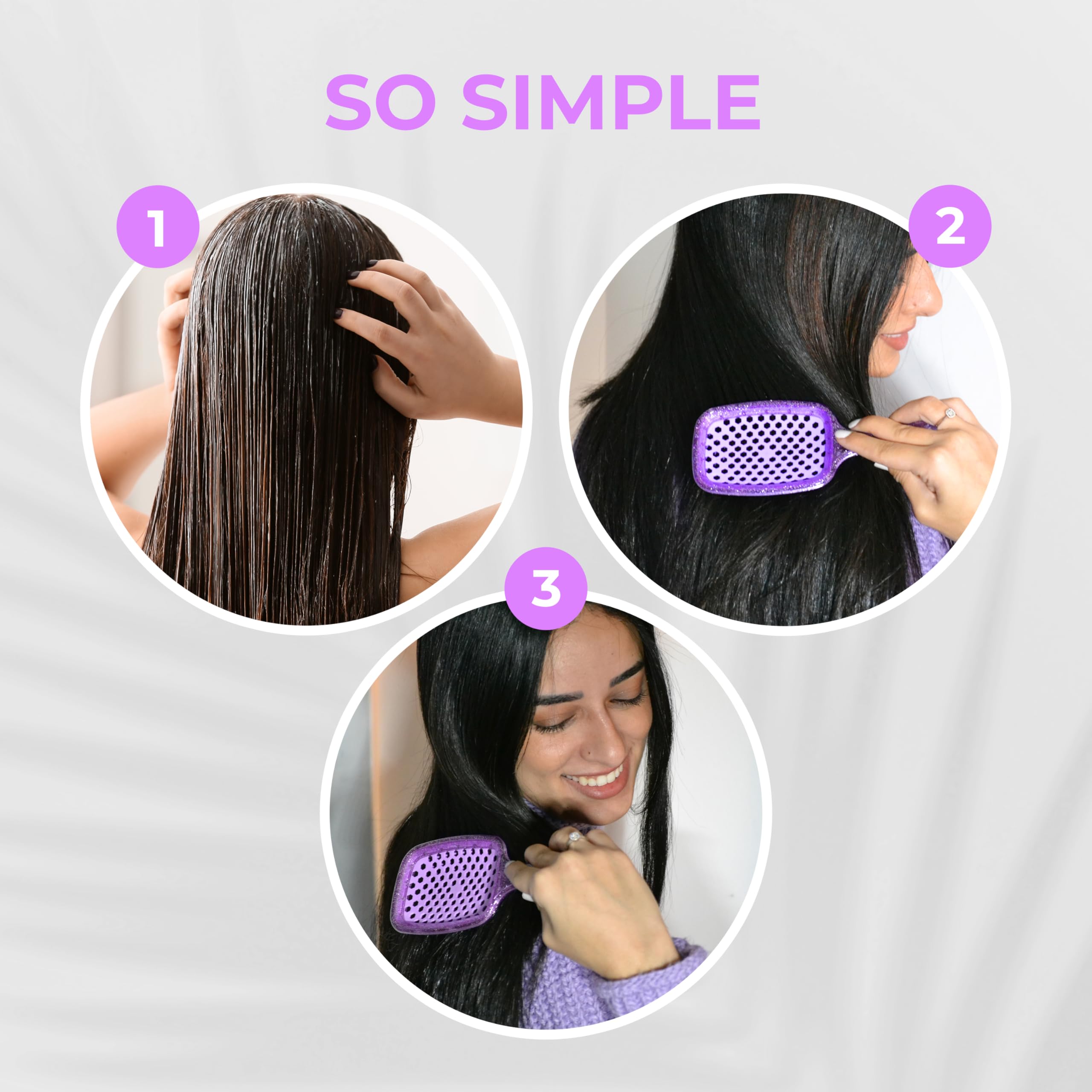 FHI Heat UNbrush mini bristles close-up — smoothing for silky-looking hair