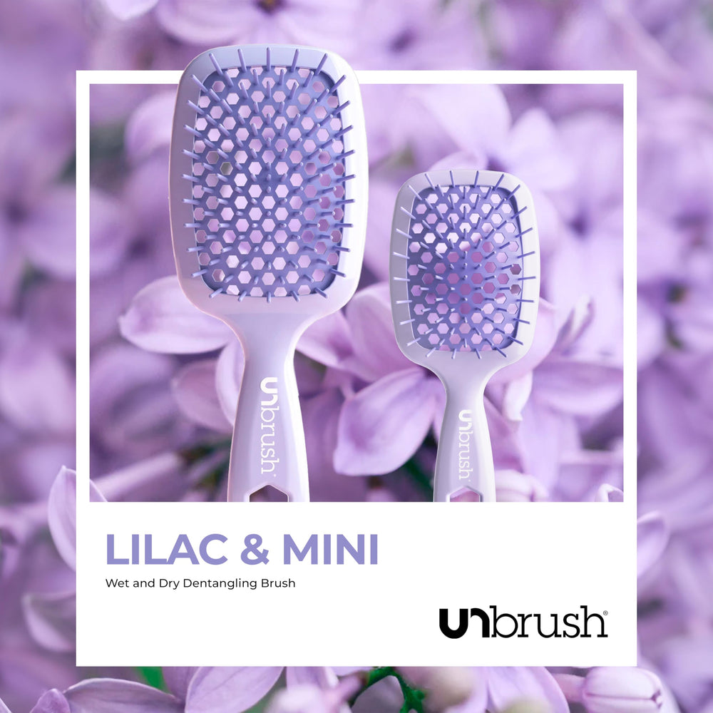 FHI Heat UNbrush detangling in action on hair for pain-free styling