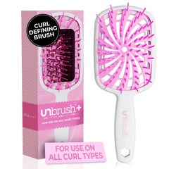 FHI Heat UNbrush Plus close-up of 84 UltraFlex bristles for gentle detangling on fragile hair.