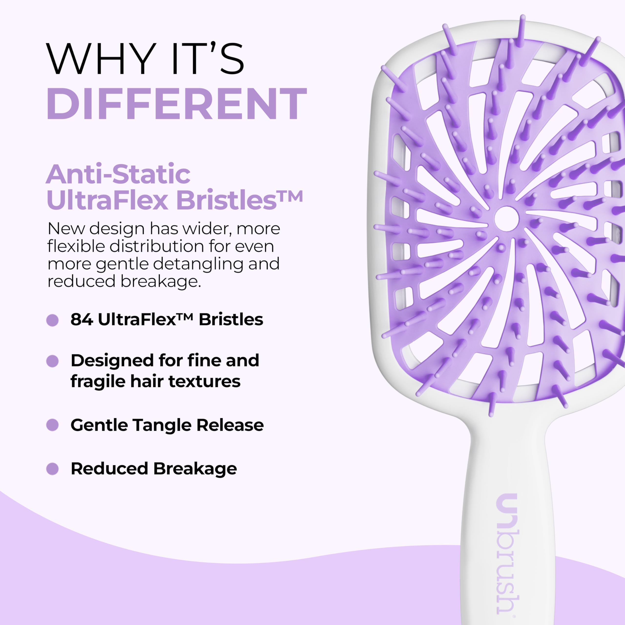 FHI Heat UNbrush Plus ultra-light handle for easy control during brushing