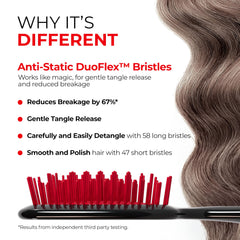 FHI Heat UNbrush Red lightweight-handle design enables easy, fatigue-free styling sessions.