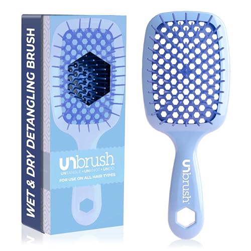 FHI Heat UNbrush travel-ready compact detangler for on-the-go styling.