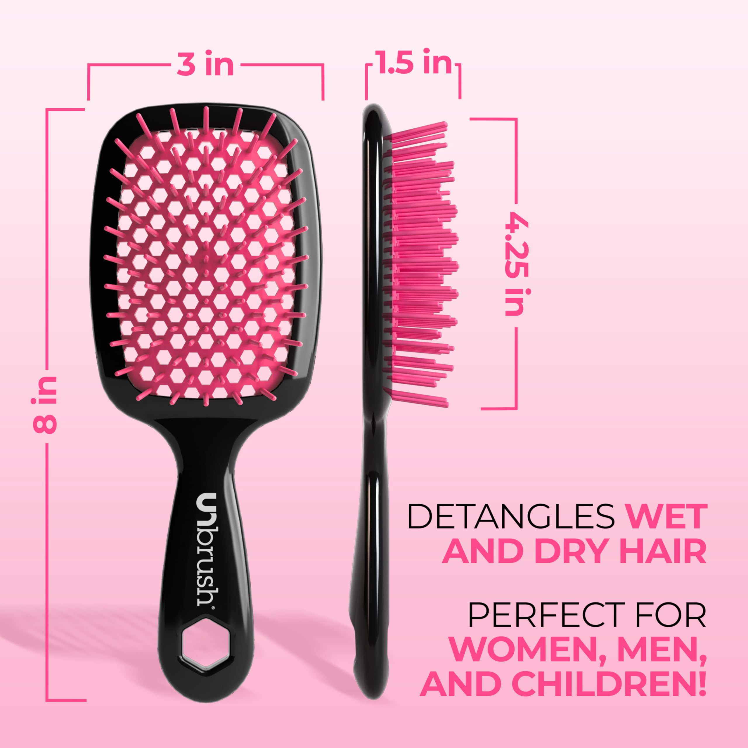 FHI Heat UNbrush vented cushion detail for faster drying and less pulling