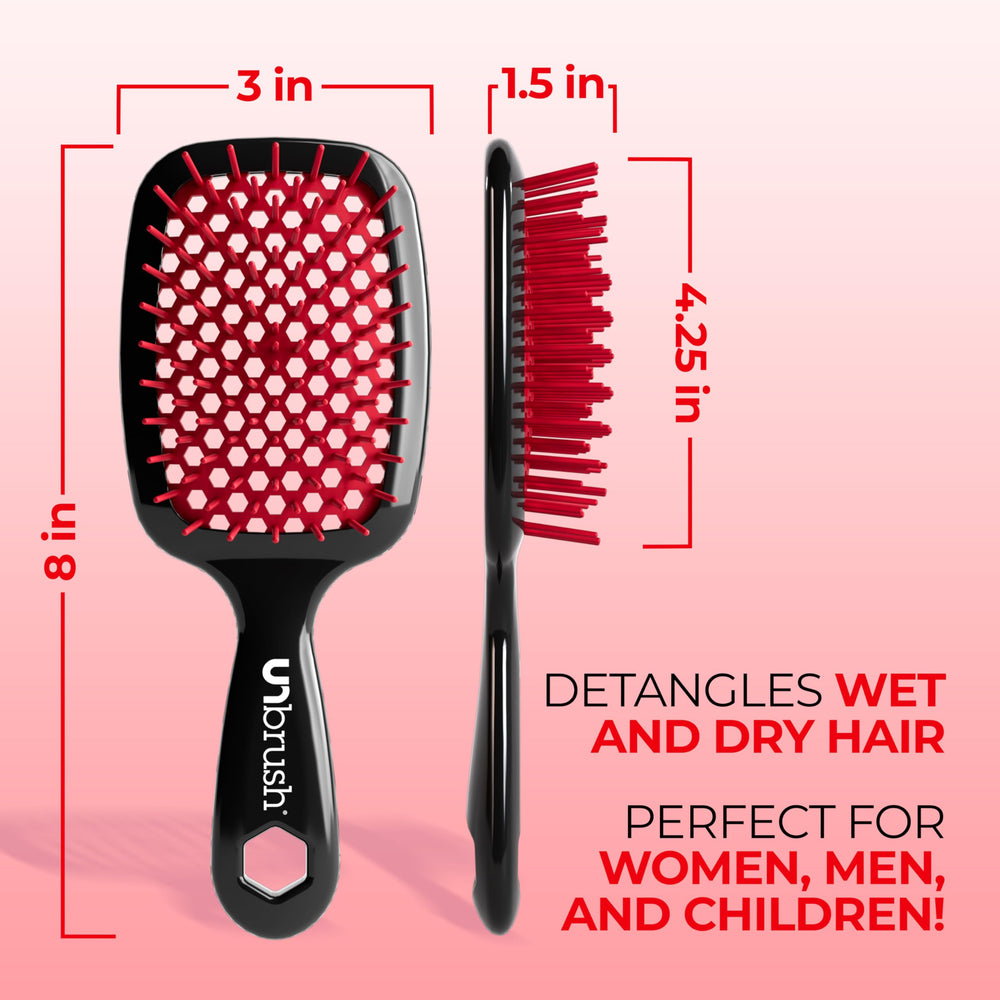 FHI Heat UNbrush works on all hair types for versatile detangling.