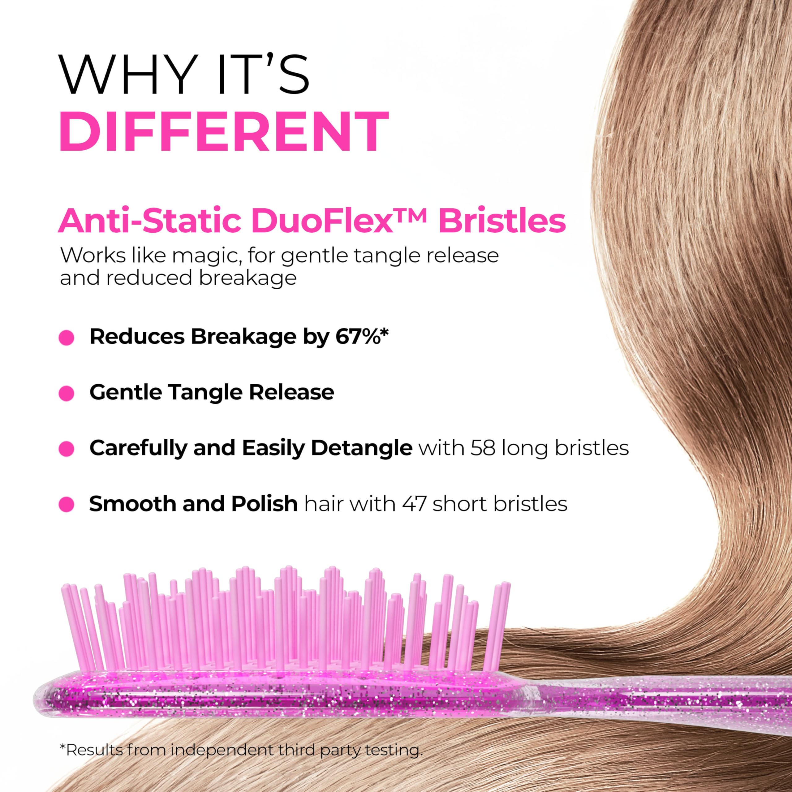 FHI Heat UNbrush demonstrates pain-free detangling on wet or dry hair