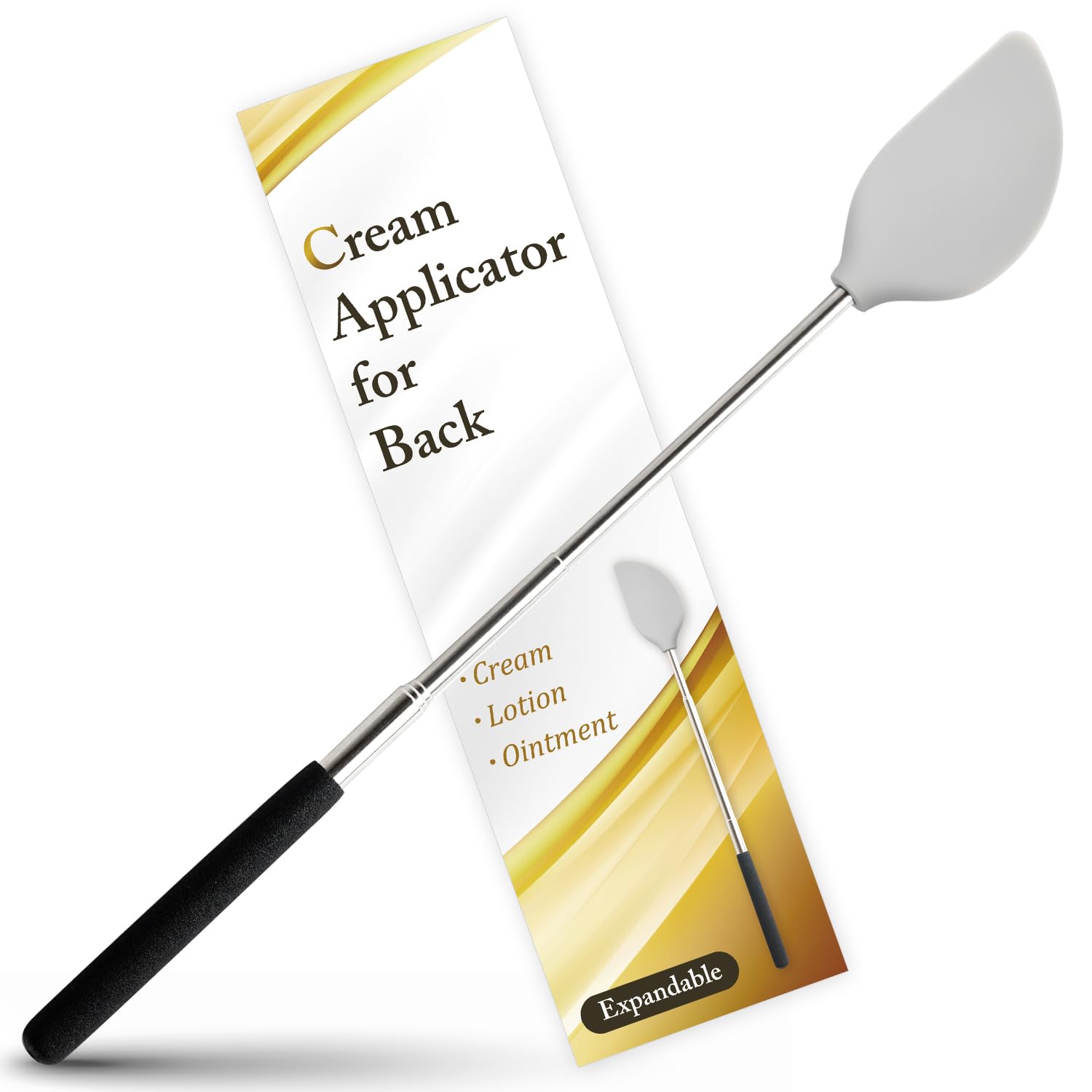 FieldSora back telescopic cream applicator enables precise application on hard-to-reach areas