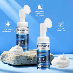 FIGTORUS Minoxidil Foam packaging close-up shows 5 percent concentration and Biotin.