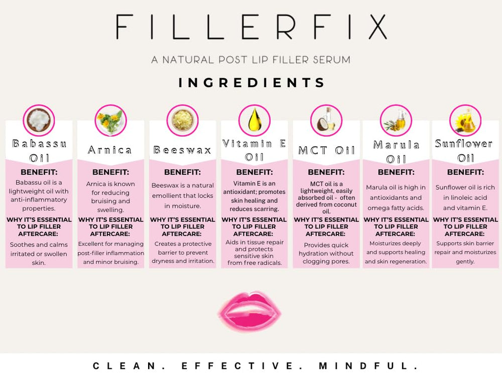 FillerFix cooling ceramic tip in use demonstrates instant soothing lift on lips
