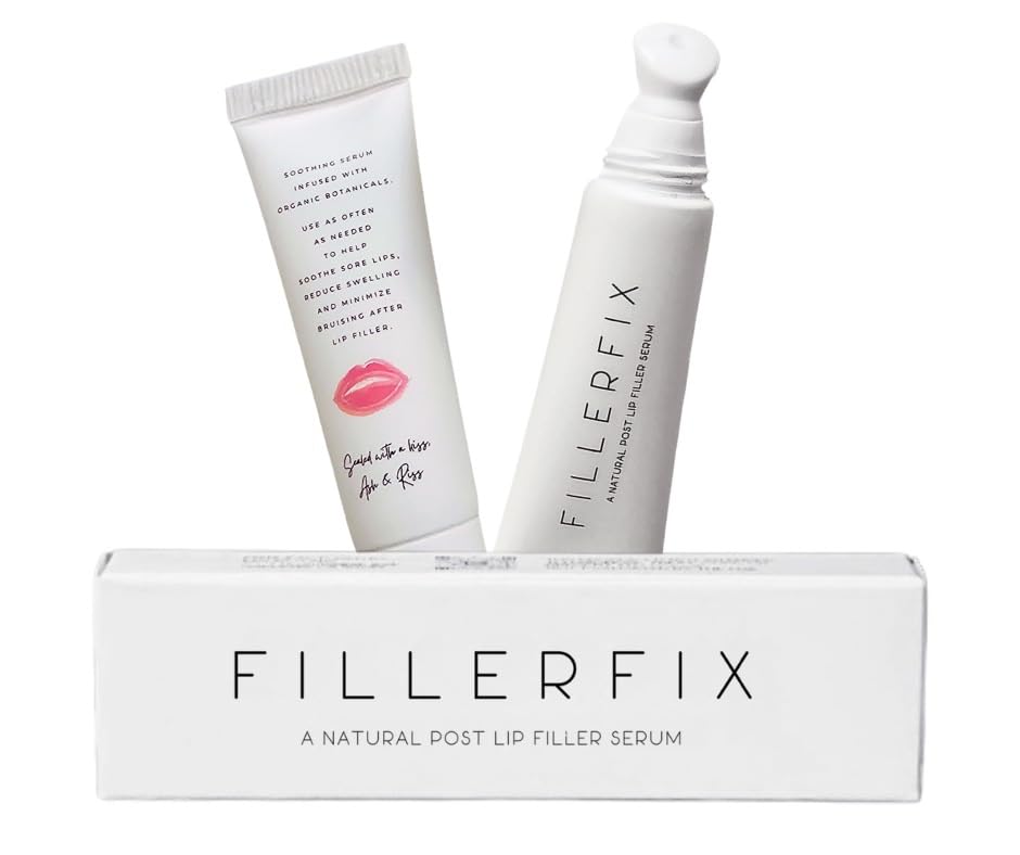 FillerFix cooling tip lip application shows soothing relief after cosmetic lip treatment