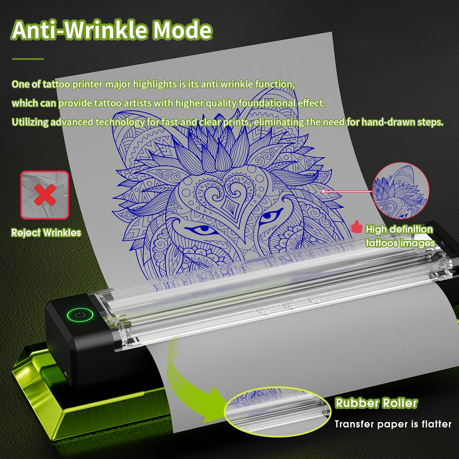 Filter Tattoo Machine 7-stroke 2.0–4.0mm adjustable for versatile tattoo styles.