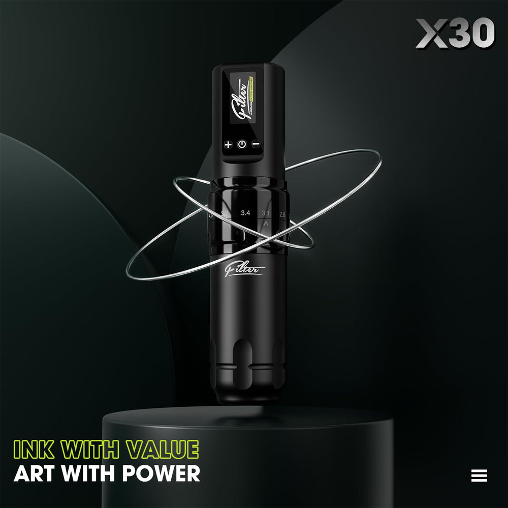 Filter Tattoo Machine with battery enables on-the-go sessions without cords.